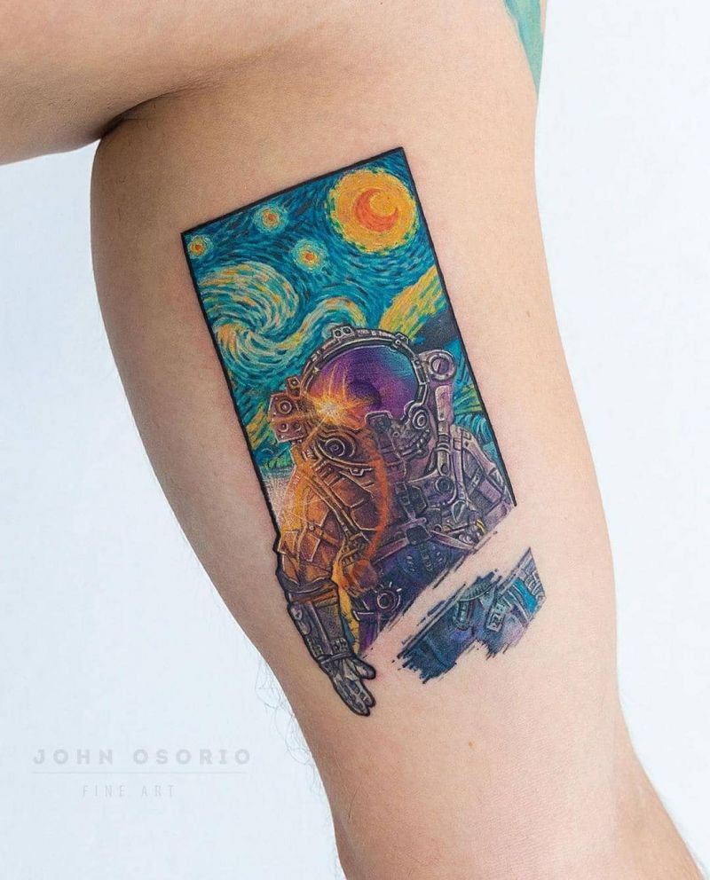 30 Pretty Astronaut Tattoos You Must Try