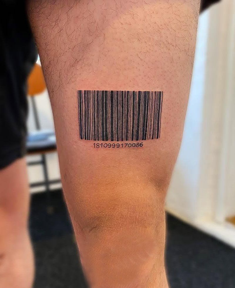 30 Unique Barcode Tattoos You Can Copy