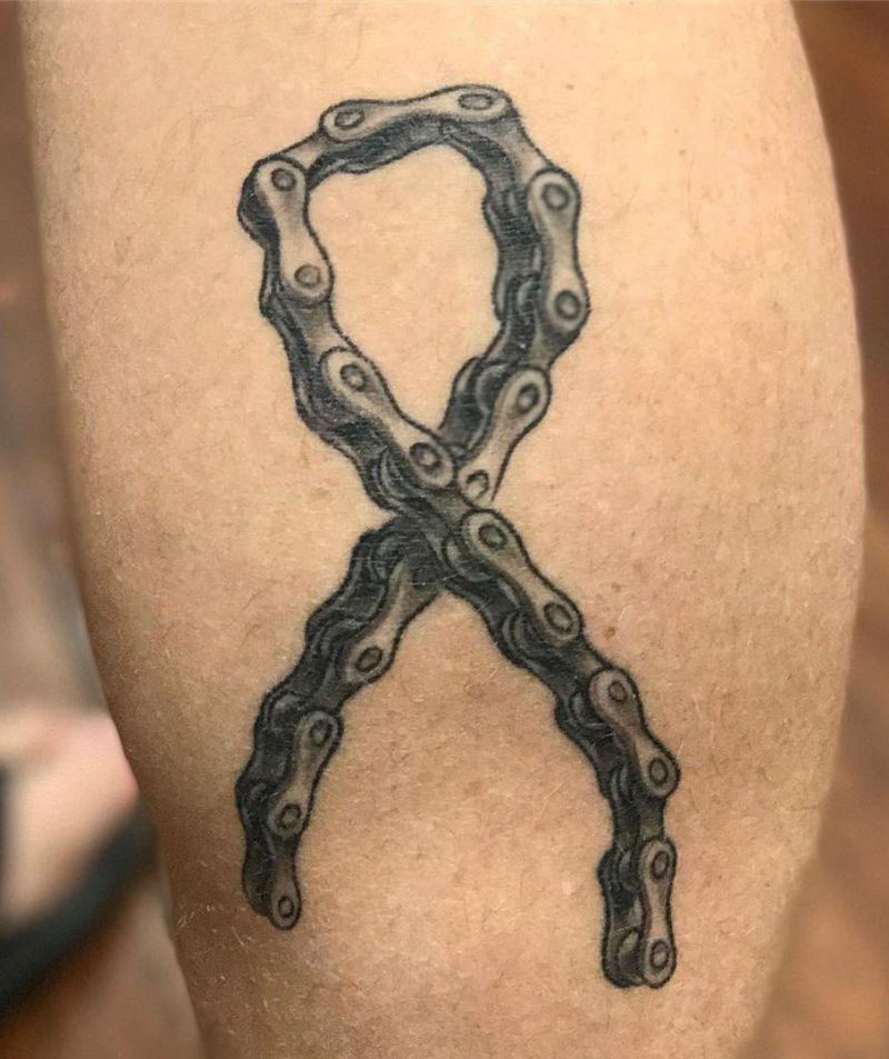 30 Pretty Bike Chain Tattoos You Can Copy