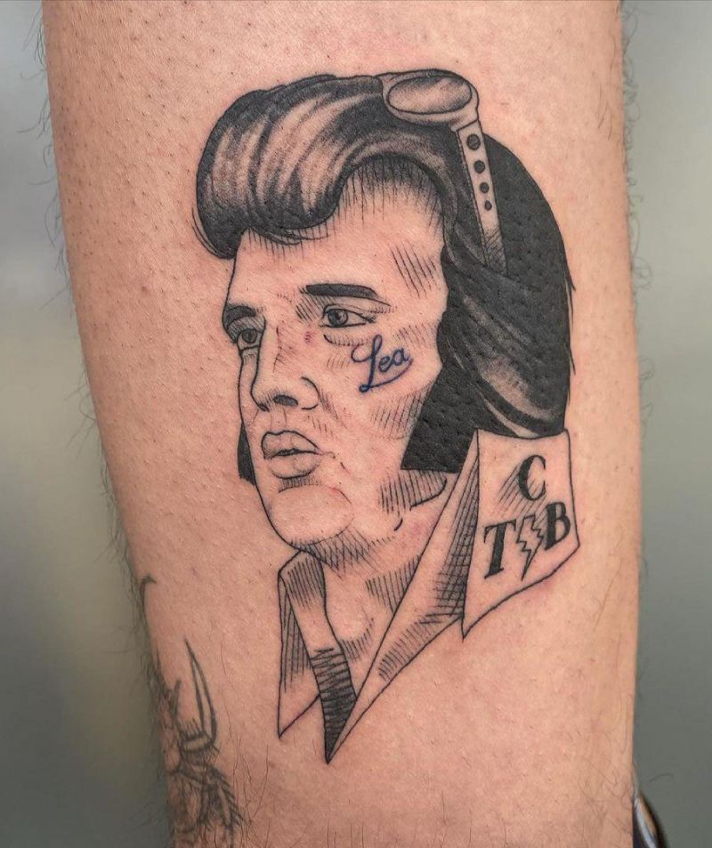 30 Pretty Elvis Tattoos You Will Love