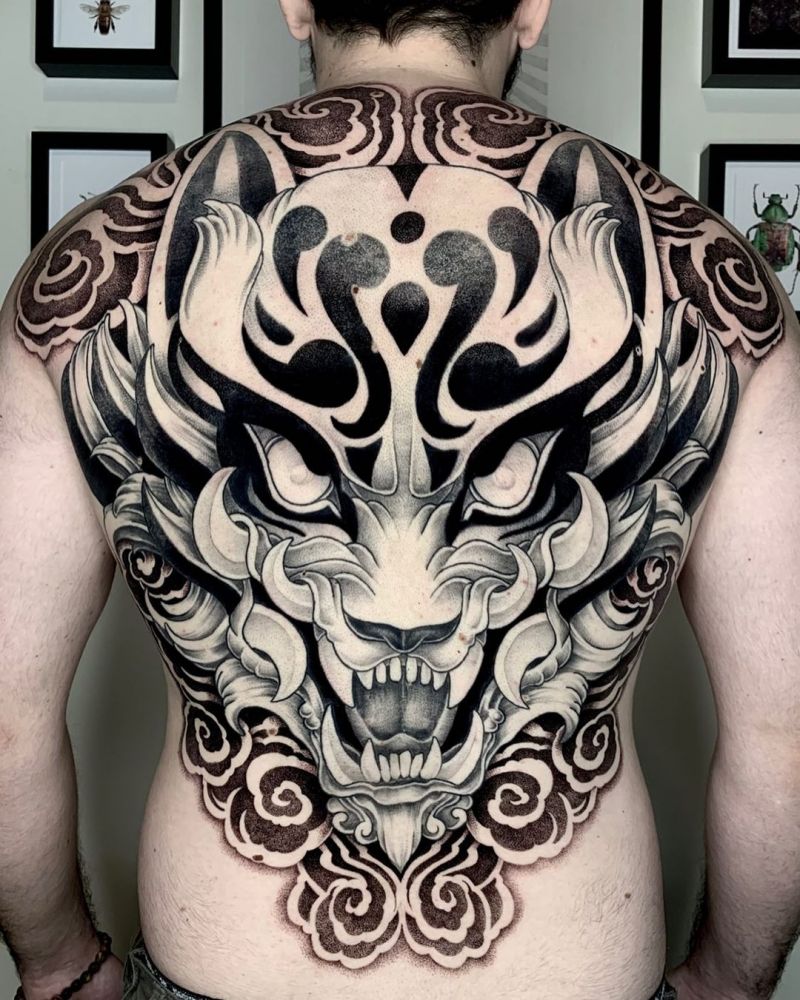 30 Pretty Kitsune Tattoos You Can Copy