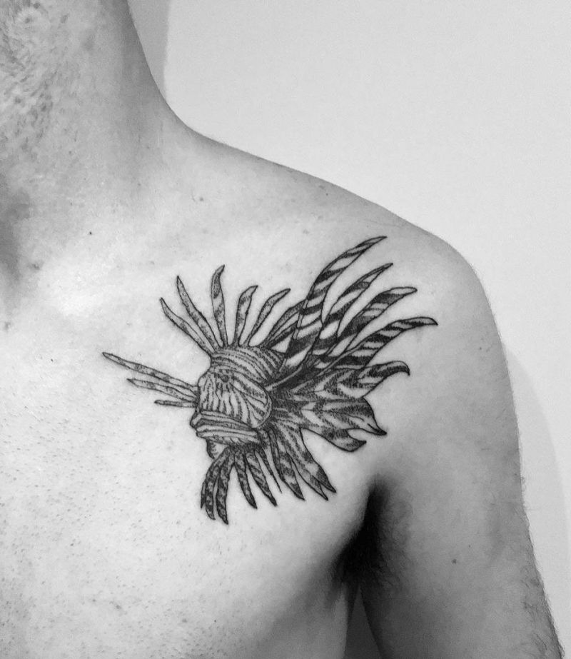 30 Gorgeous Lionfish Tattoos You Must Love