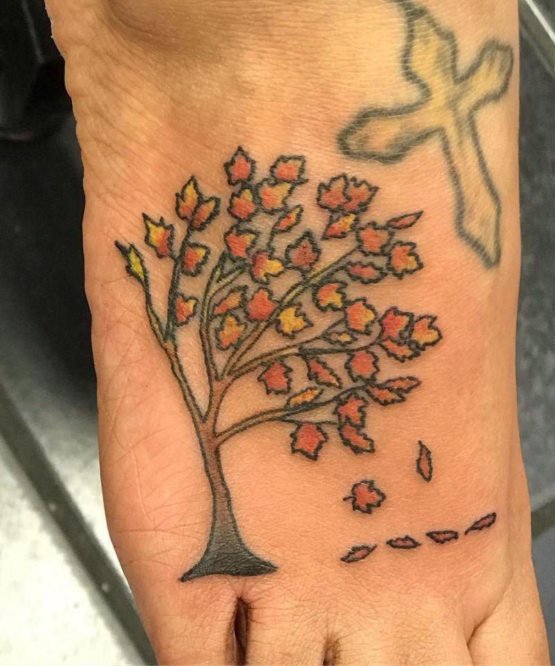 30 Gorgeous Maple Tree Tattoos to Inspire You