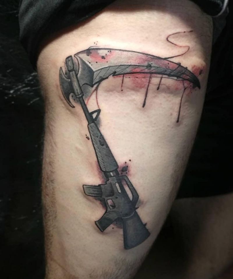 30 Pretty Rifle Tattoos You Can Copy