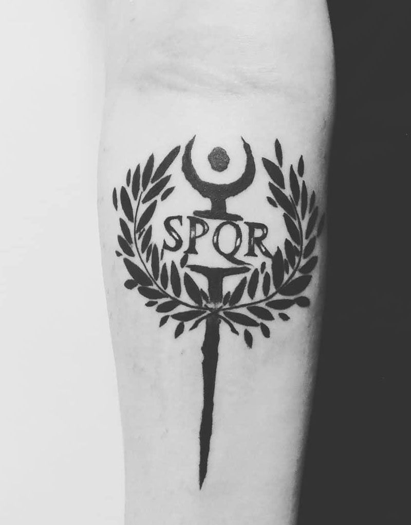 30 Unique SPQR Tattoos You Must See