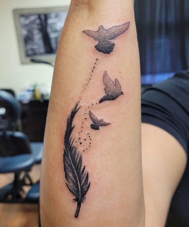 30 Pretty Three Birds Tattoos You Must Love