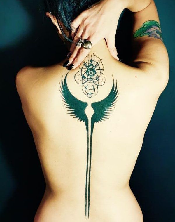 30 Pretty Valkyrie Wings Tattoos for Your Inspiration