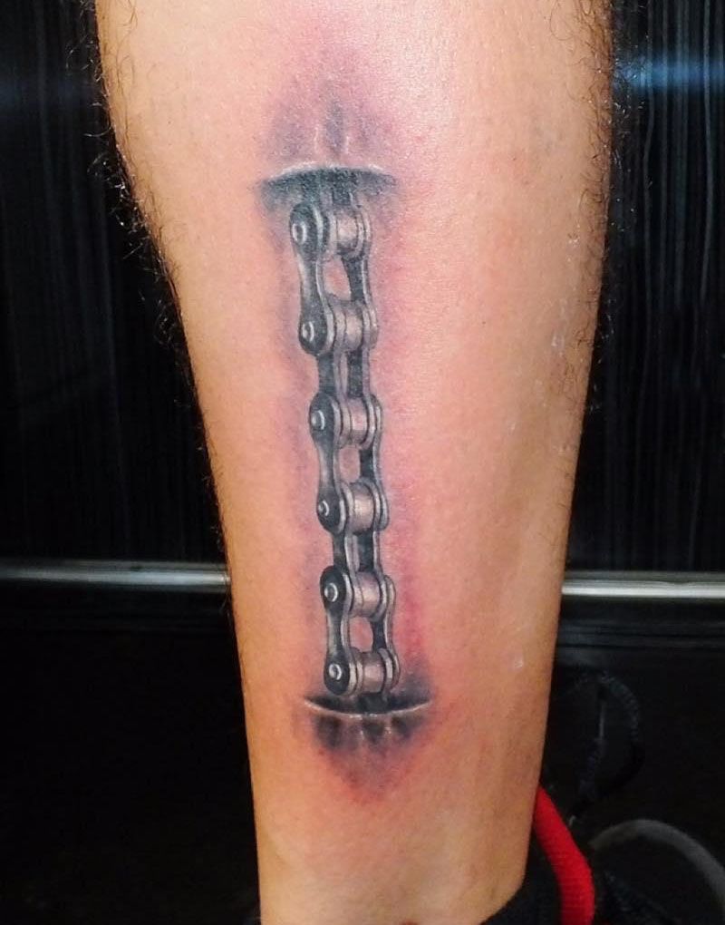 30 Pretty Bike Chain Tattoos You Can Copy