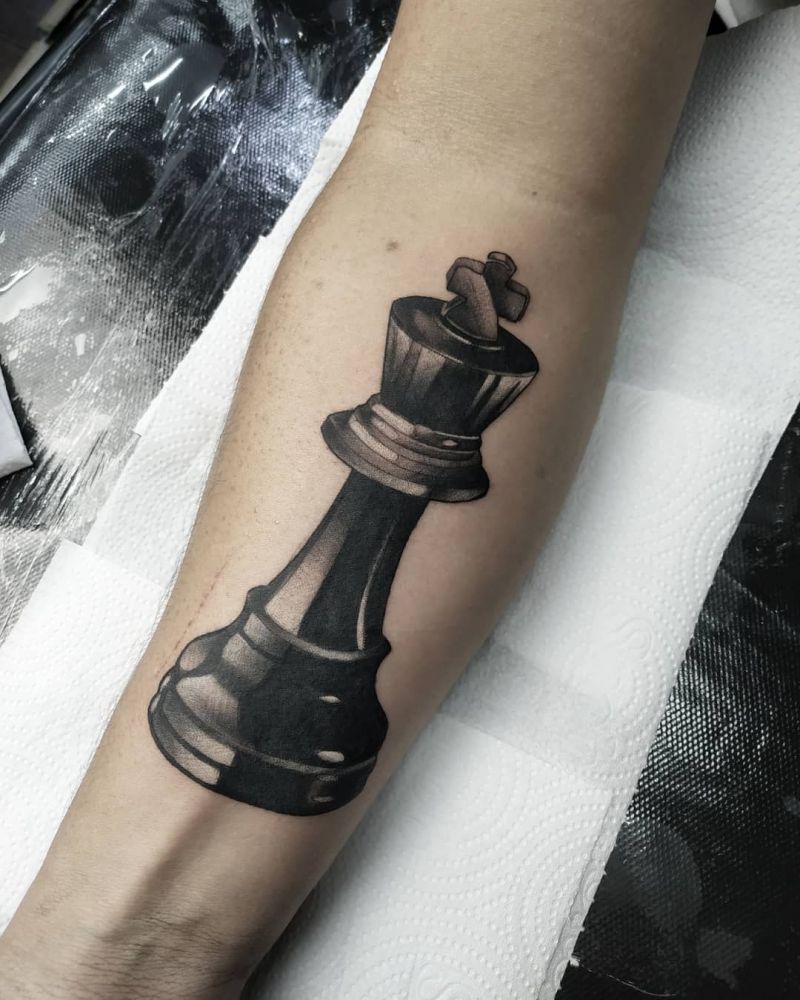 30 Pretty Chess Tattoos You Will Love