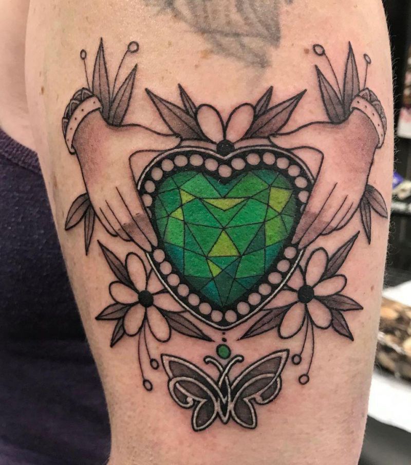 30 Pretty Claddagh Tattoos You Must Love