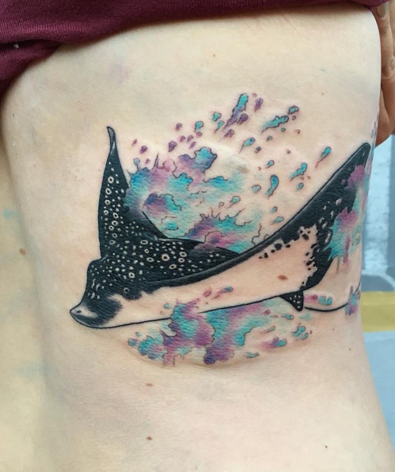 30 Pretty Eagle Ray Tattoos for Your Inspiration