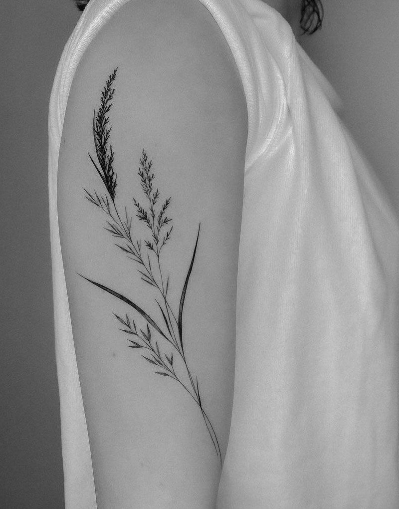 30 Pretty Grass Tattoos You Can’t Miss