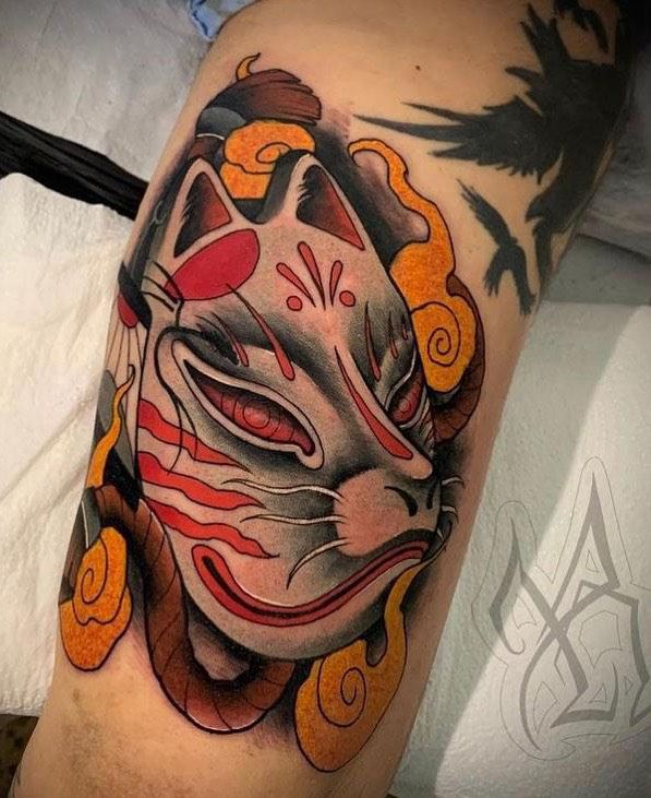 30 Pretty Kitsune Tattoos You Can Copy