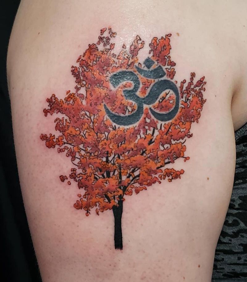 30 Gorgeous Maple Tree Tattoos to Inspire You