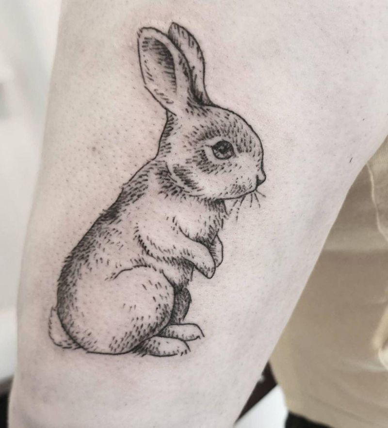 30 Wonderful Rabbit Tattoos Make You Attractive