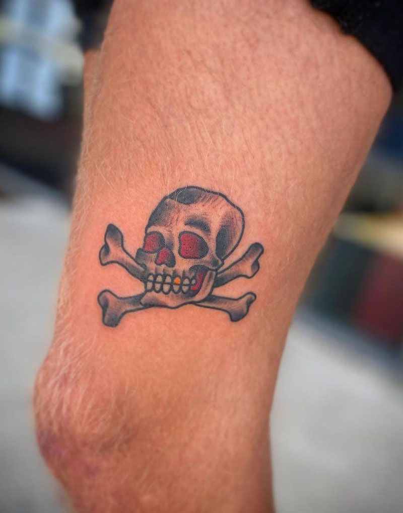 30 Gorgeous Skull and Crossbones Tattoos You Can’t Miss