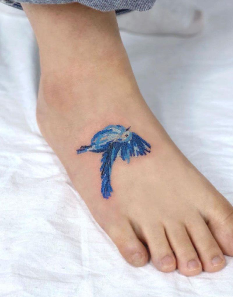 30 Pretty Bluebird Tattoos for Your Inspiration