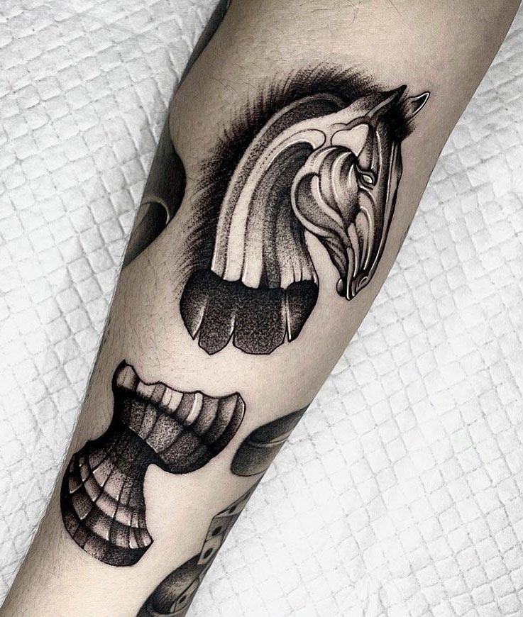 30 Pretty Chess Tattoos You Will Love