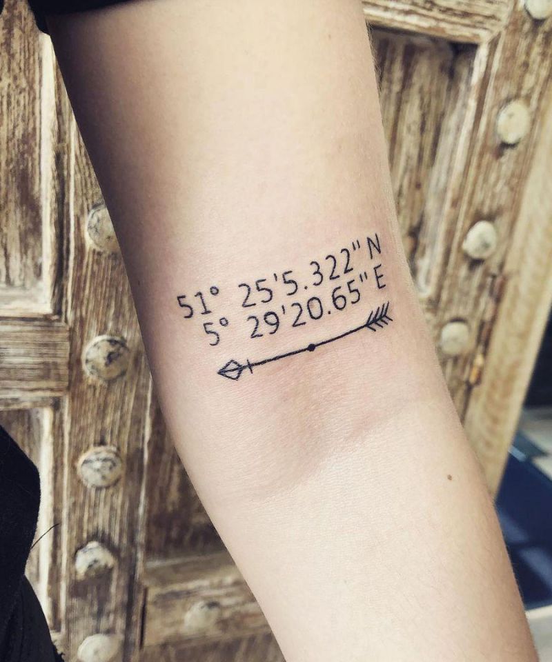 30 Unique Coordinate Tattoos You Can’t Miss