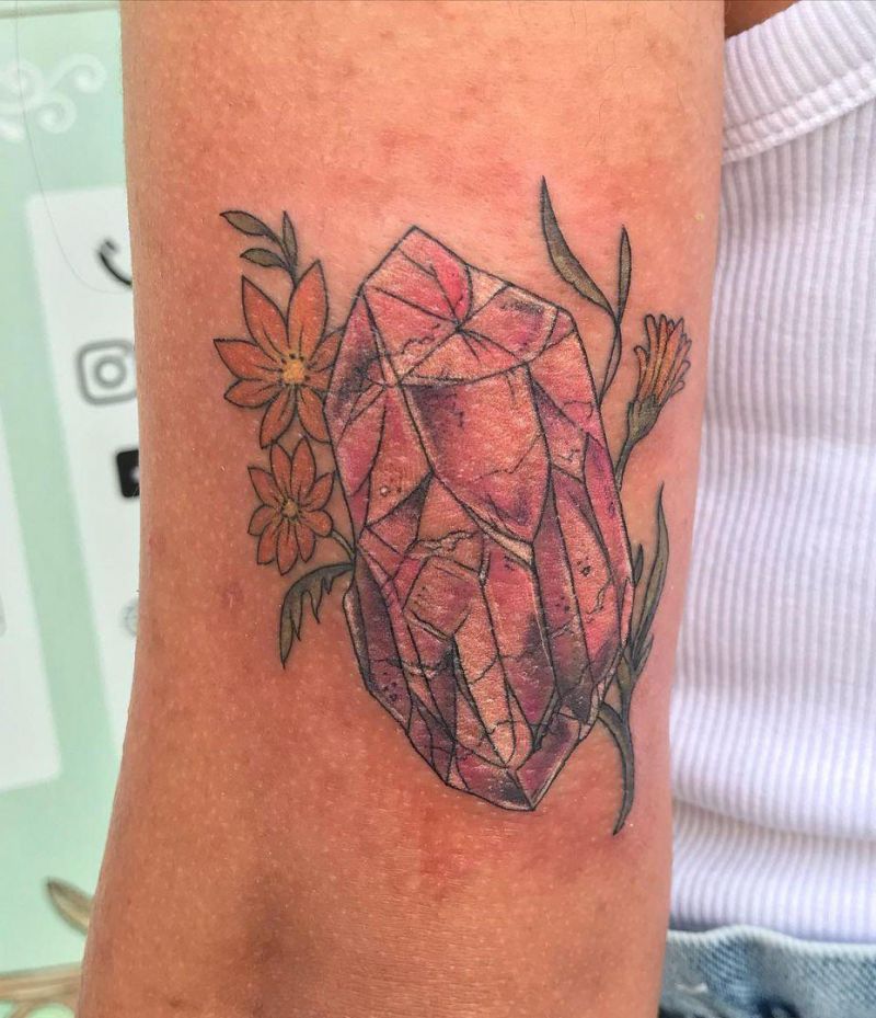 30 Gorgeous Gemstone Tattoos You Must See