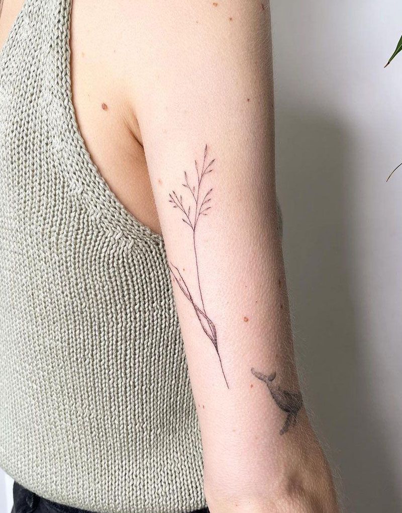 30 Pretty Grass Tattoos You Can’t Miss