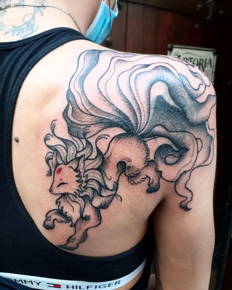 30 Pretty Kitsune Tattoos You Can Copy