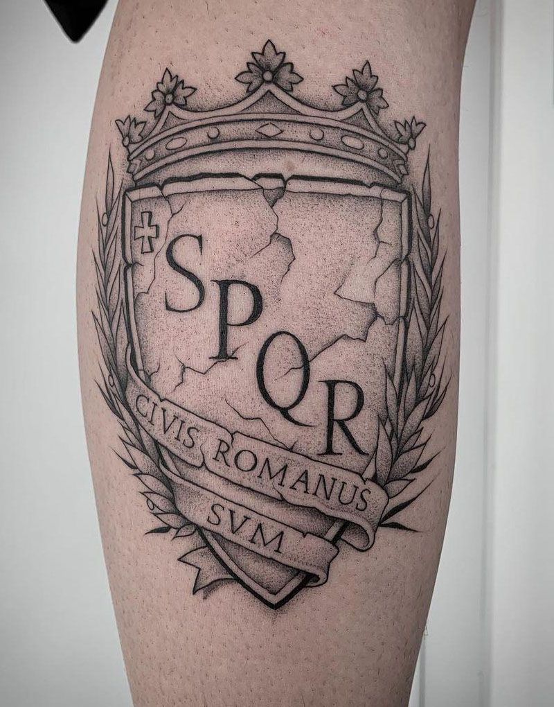 30 Unique SPQR Tattoos You Must See