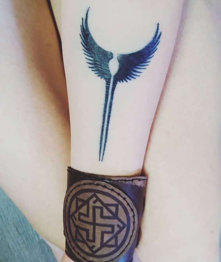 30 Pretty Valkyrie Wings Tattoos for Your Inspiration