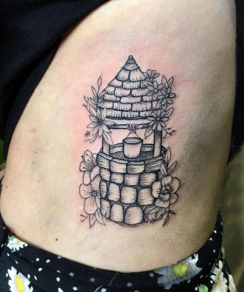 30 Pretty Wishing Well Tattoos You Can Copy