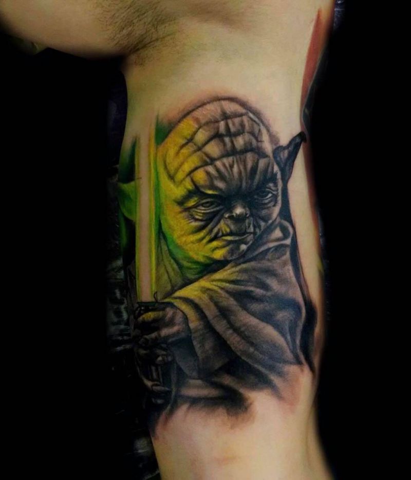 30 Gorgeous Yoda Tattoos You Can Copy