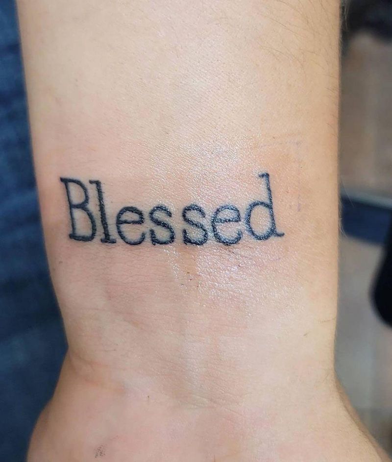 30 Pretty Blessed Tattoos You Can Copy