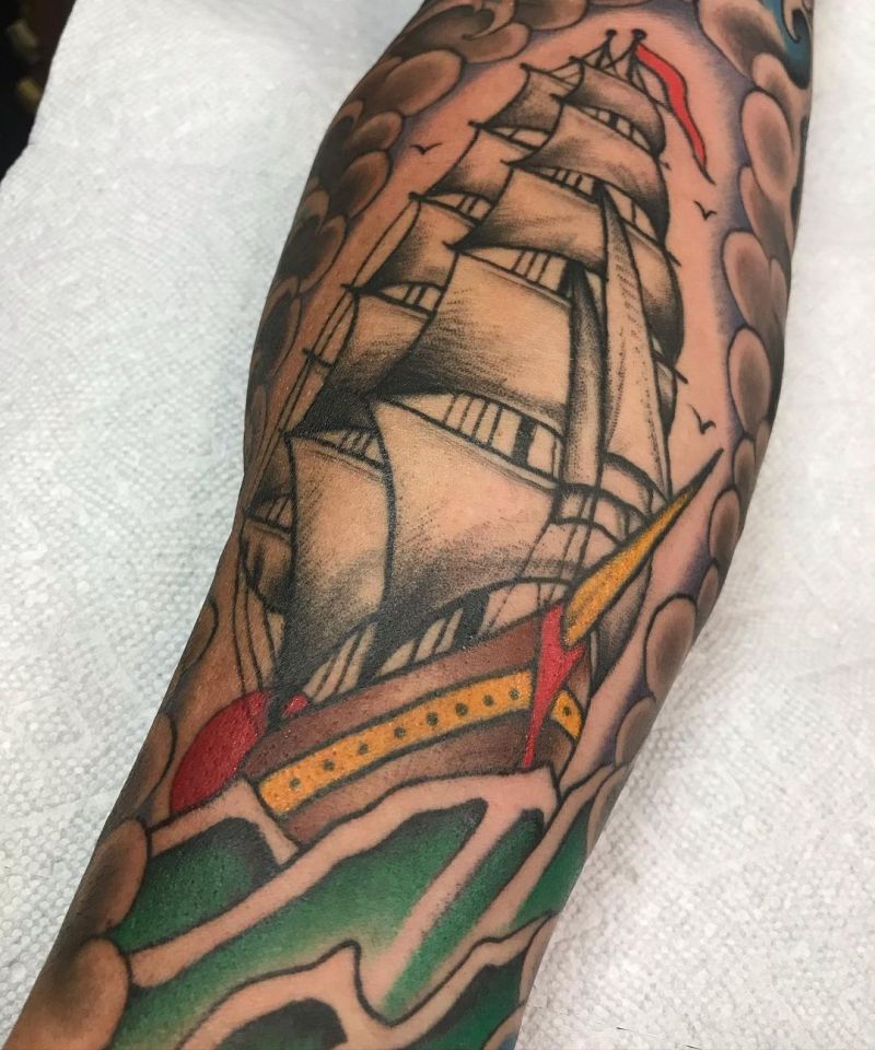 30 Gorgeous Clipper Tattoos You Can’t Miss