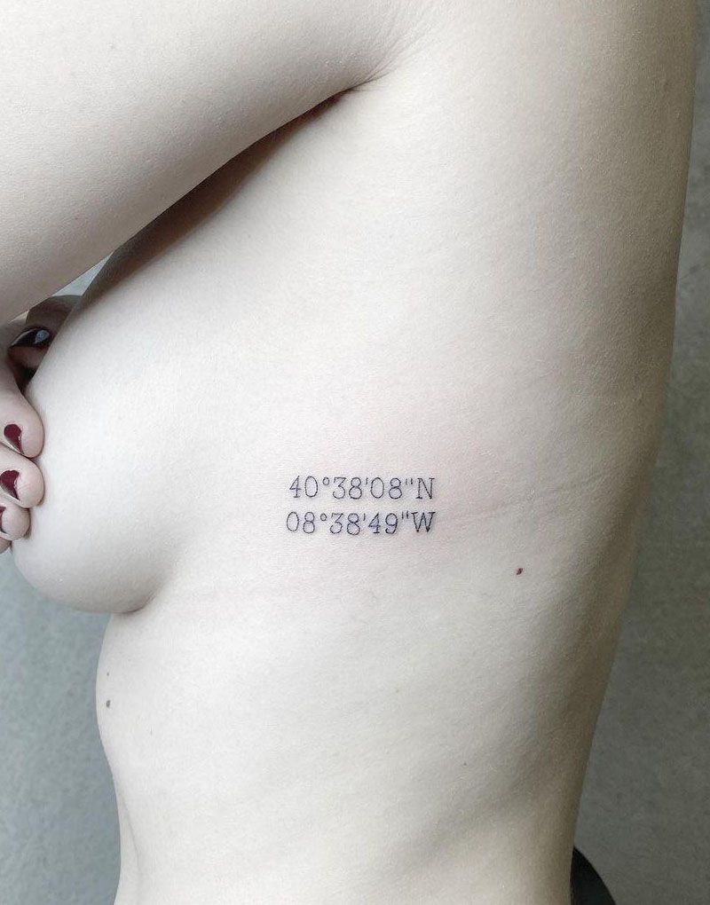 30 Unique Coordinate Tattoos You Can’t Miss