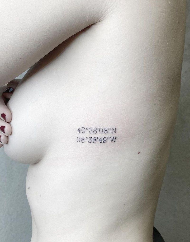 30 Unique Coordinate Tattoos You Can’t Miss