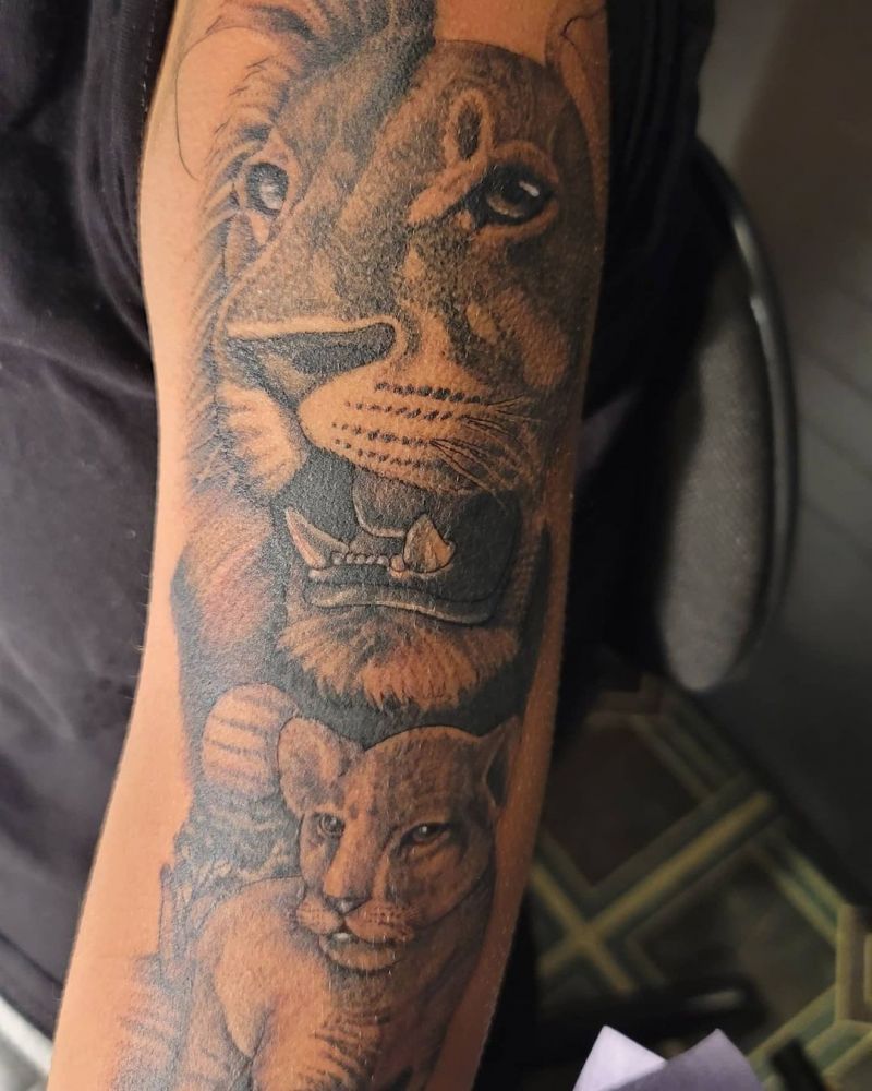 30 Cute Lion Cub Tattoos You Will Love