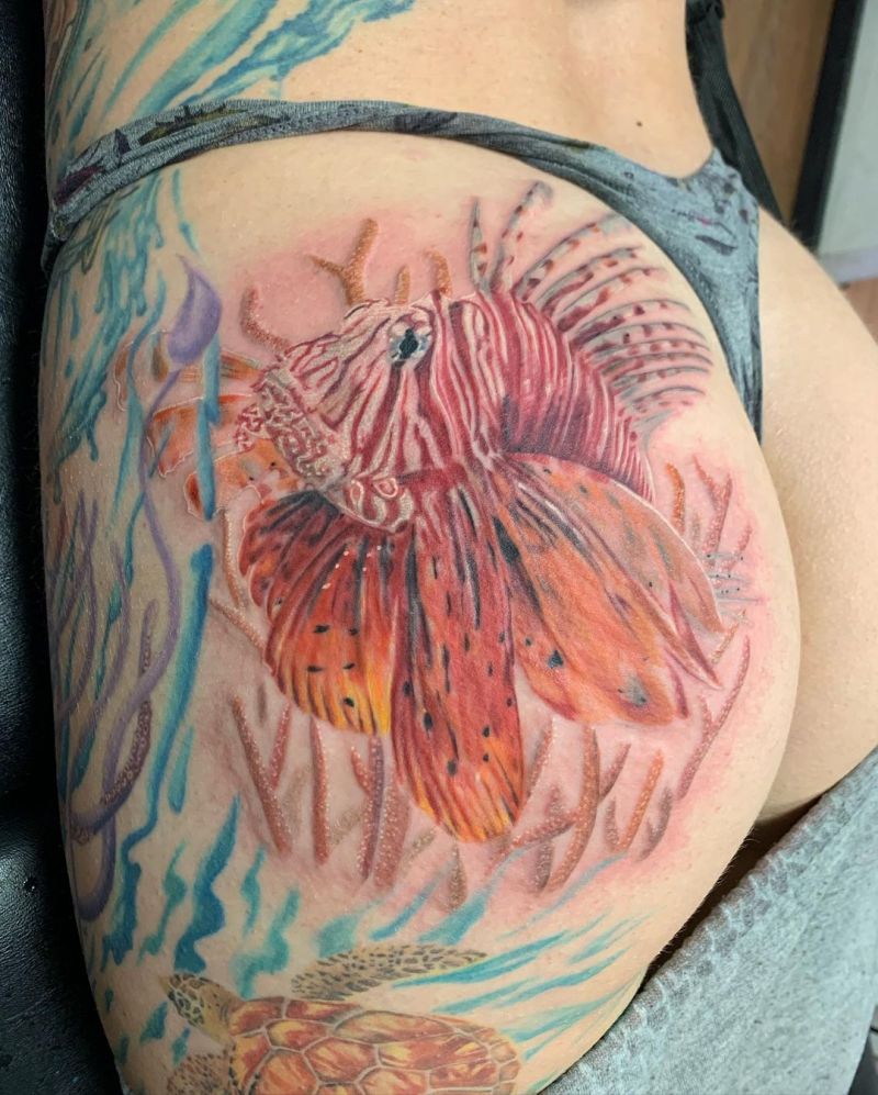 30 Gorgeous Lionfish Tattoos You Must Love