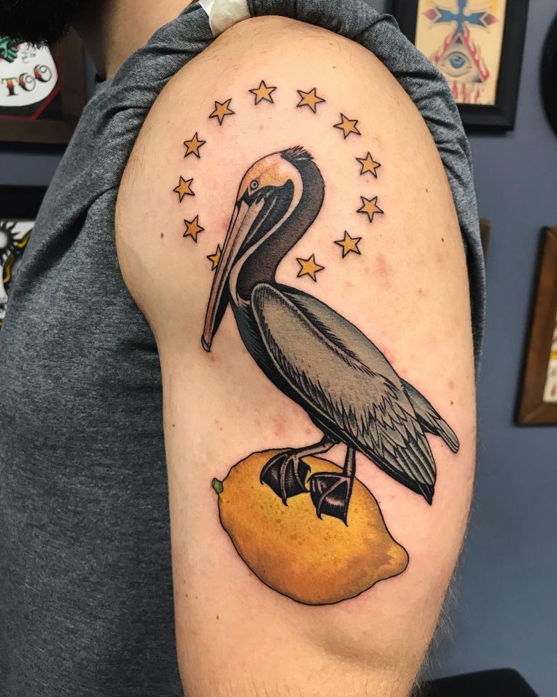 30 Pretty Pelican Tattoos You Can’t Miss