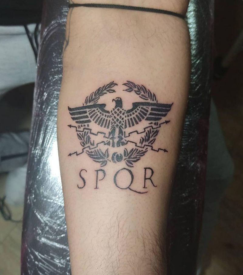 30 Unique SPQR Tattoos You Must See