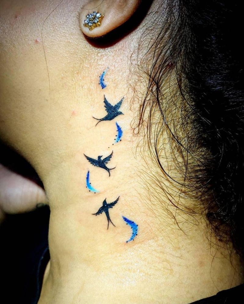 30 Pretty Three Birds Tattoos You Must Love