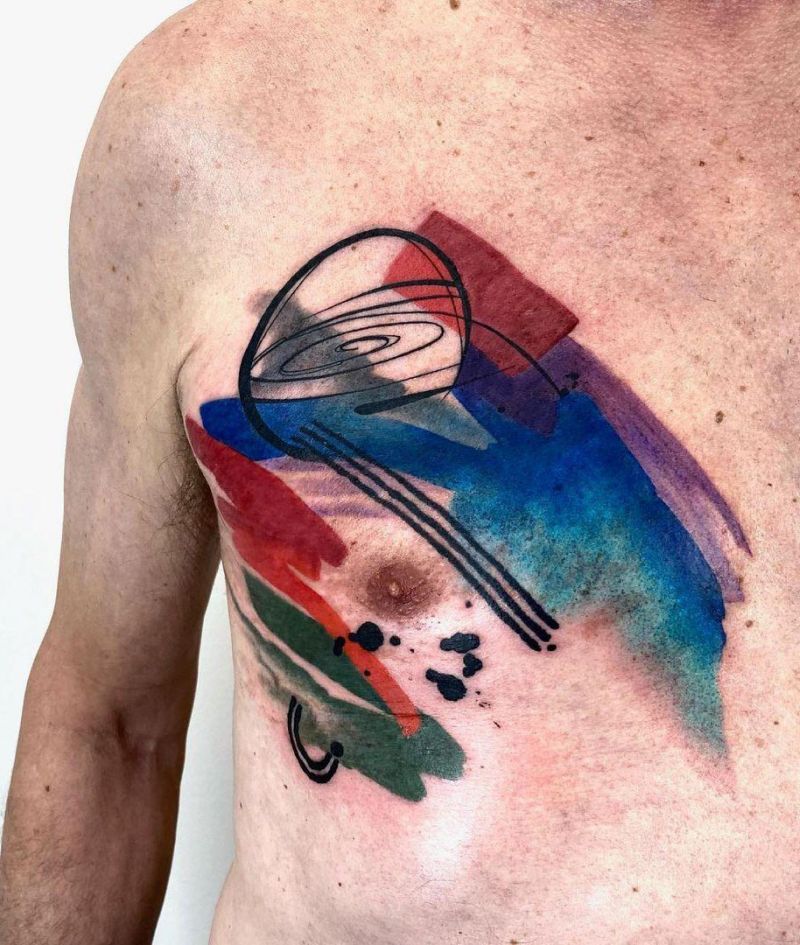 30 Unique Brush Stroke Tattoos You Will Love