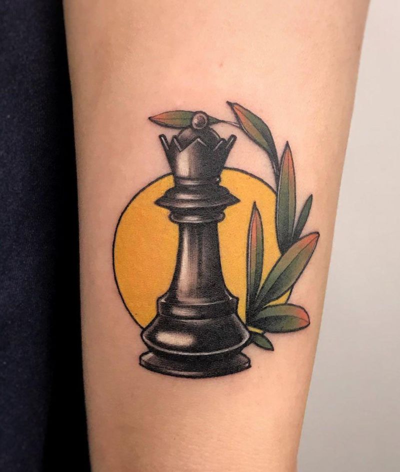 30 Pretty Chess Tattoos You Will Love