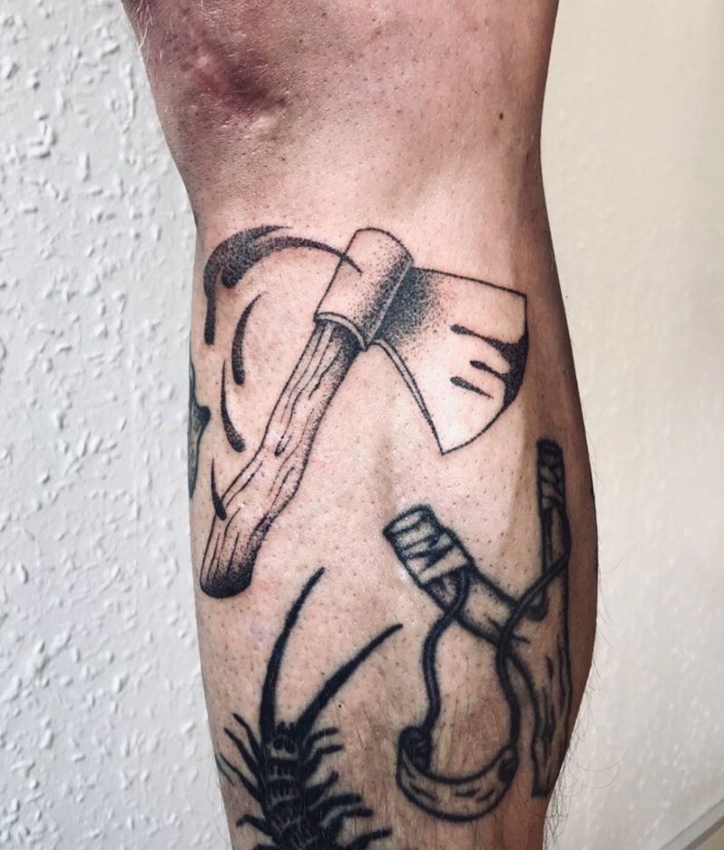 30 Gorgeous Hatchet Tattoos to Inspire You