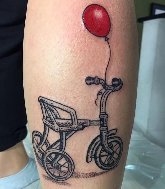 12 Pretty Tricycle Tattoos to Inspire You