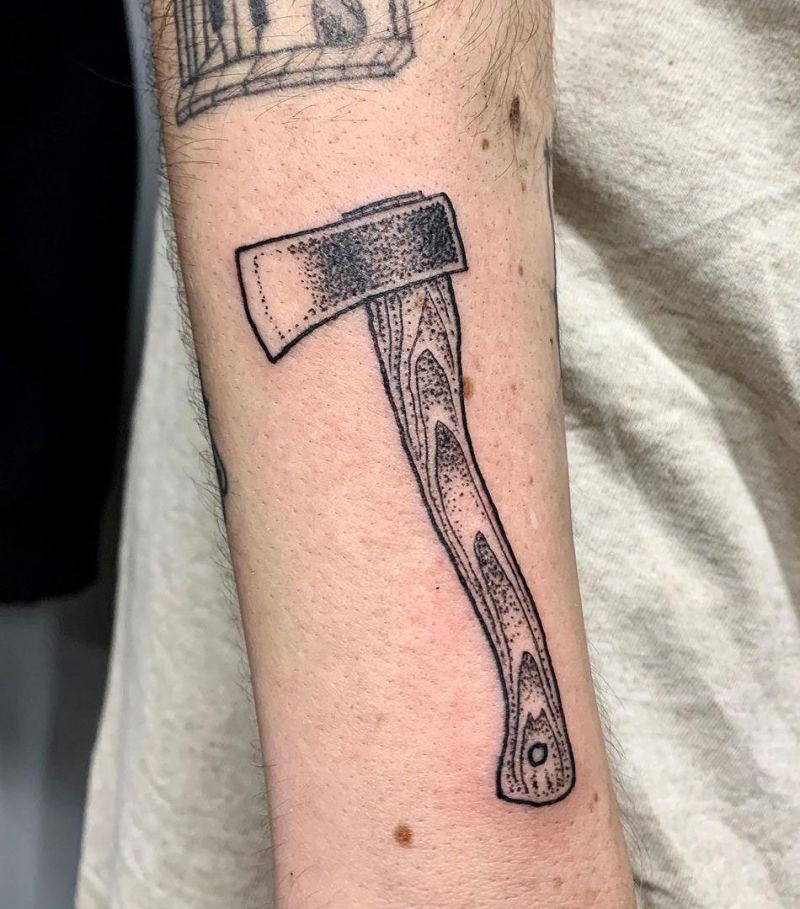 30 Gorgeous Hatchet Tattoos to Inspire You