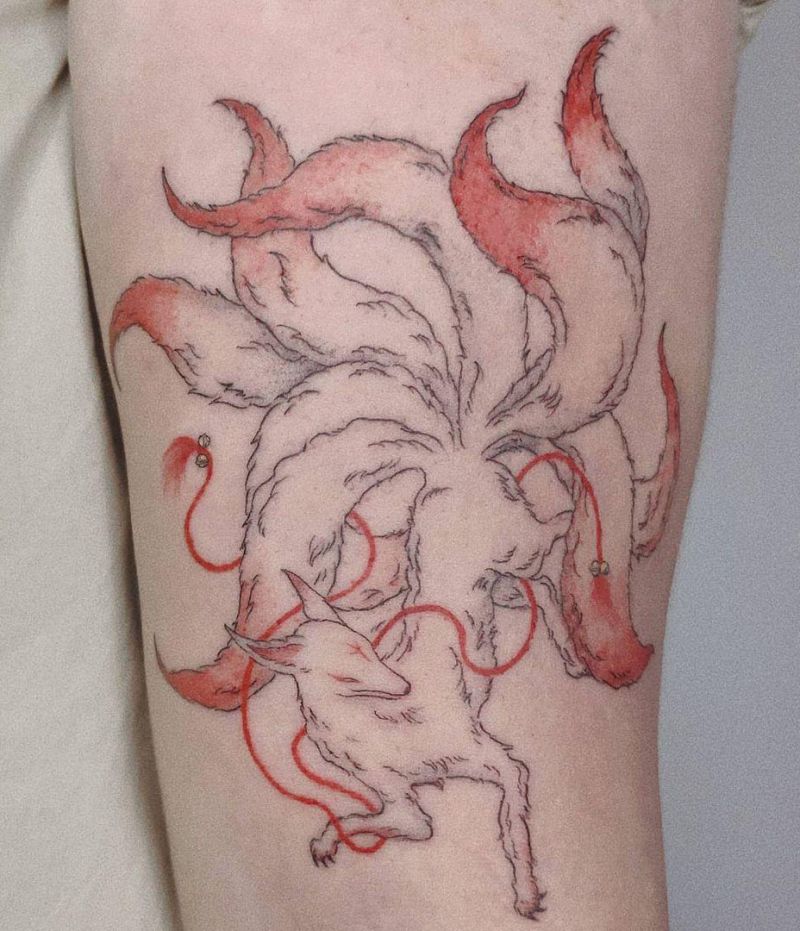 30 Pretty Kitsune Tattoos You Can Copy