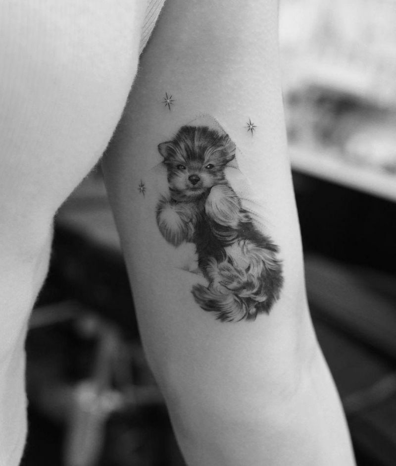 30 Cute Puppy Tattoos You Must Love