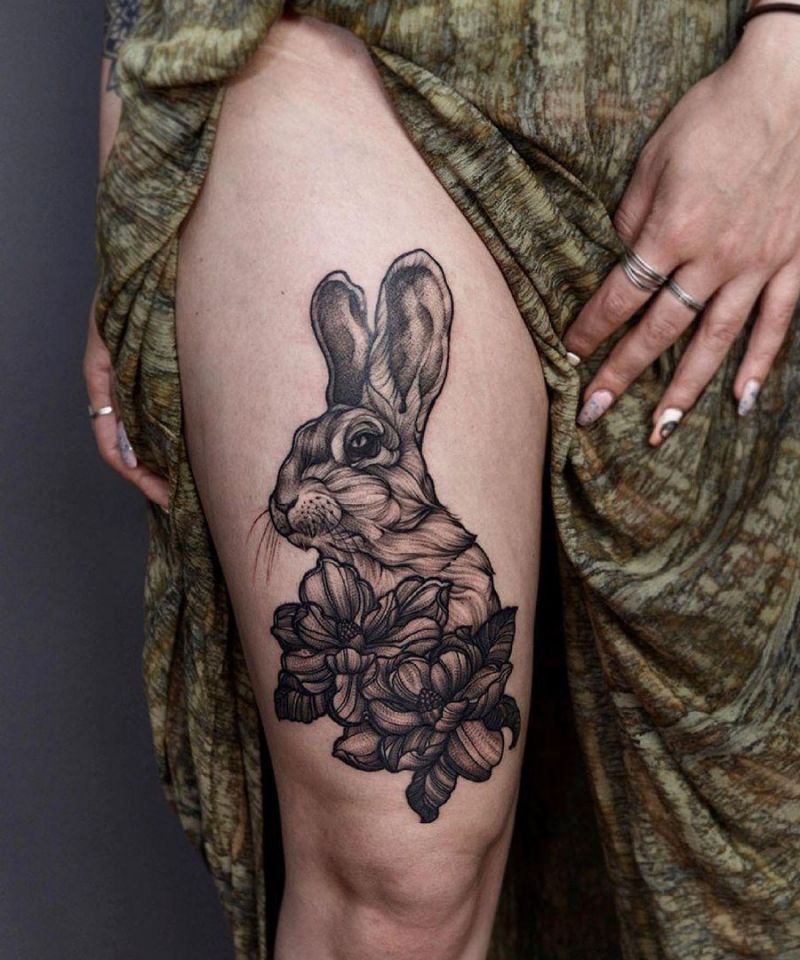 30 Wonderful Rabbit Tattoos Make You Attractive