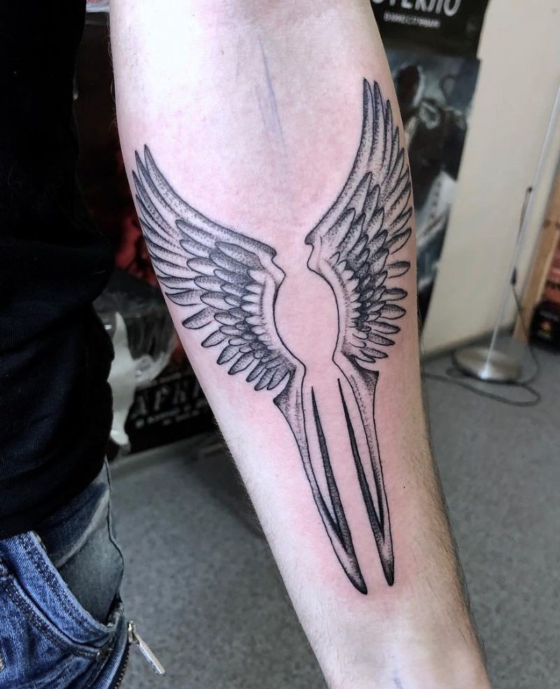 30 Pretty Valkyrie Wings Tattoos for Your Inspiration