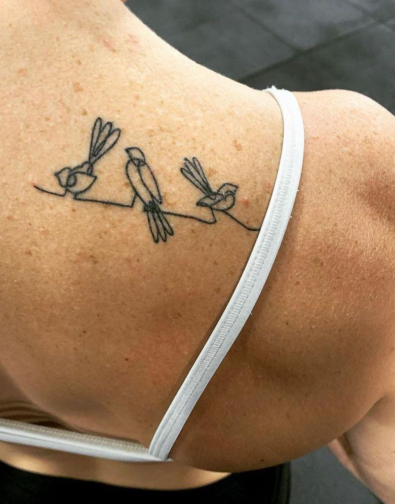 30 Pretty Willy Wagtail Tattoos You Must Love