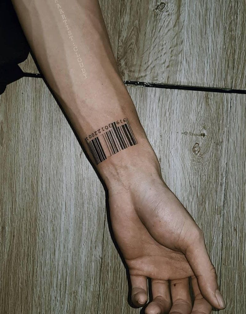 30 Unique Barcode Tattoos You Can Copy